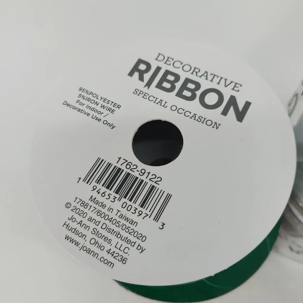 Ribbon Decorative 7 Rolls Unbranded Metallic Wired Sheer